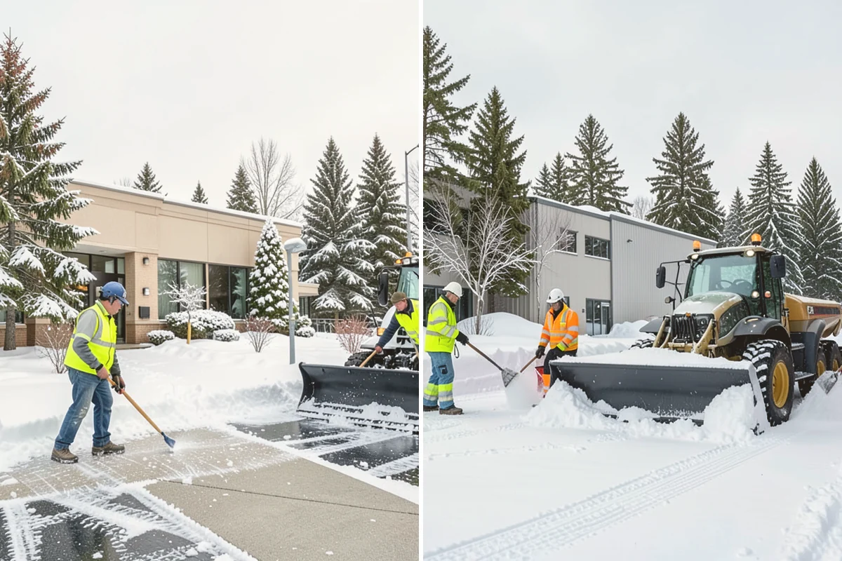 Snow Marker Installation in Milton, King County, WA - We identify pavement edges and vulnerable features with you on-site