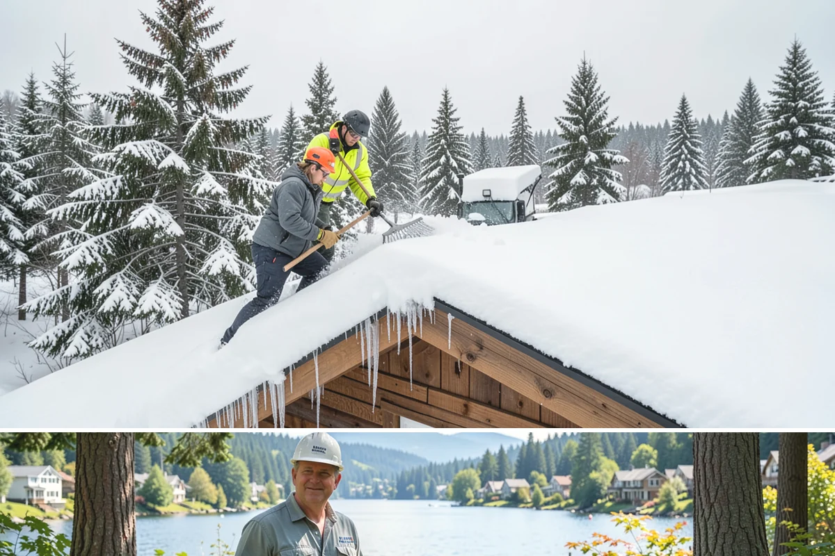 Snow Marker Installation in Milton, King County, WA - Markers go in during the dry weeks of autumn and come out in March once lowland freeze risk has clearly ended.