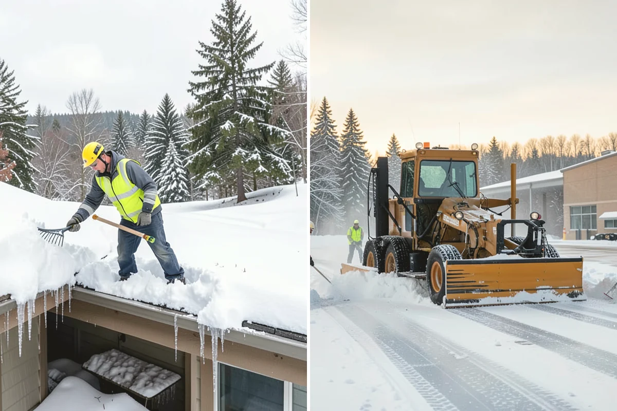 Snow Marker Installation in Monroe, Snohomish County, WA - We identify pavement edges and vulnerable features with you on-site