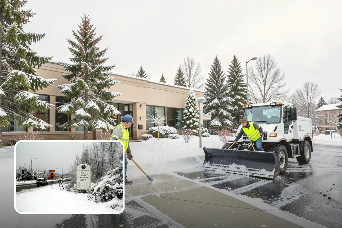 Snow Marker Installation in Newcastle, King County, WA - Prevents blade damage to curbs, sprinkler heads, and landscaping