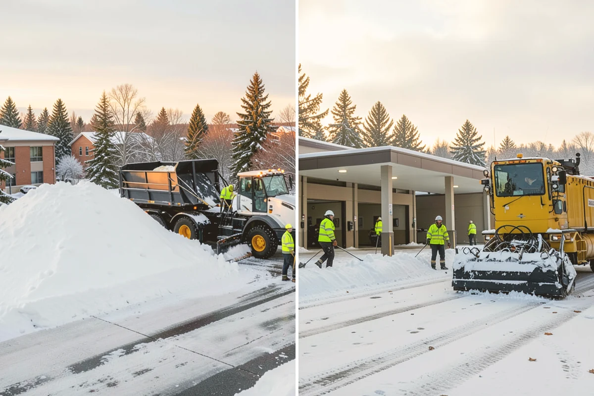 Snow Marker Installation in Newcastle, King County, WA - We identify pavement edges and vulnerable features with you on-site