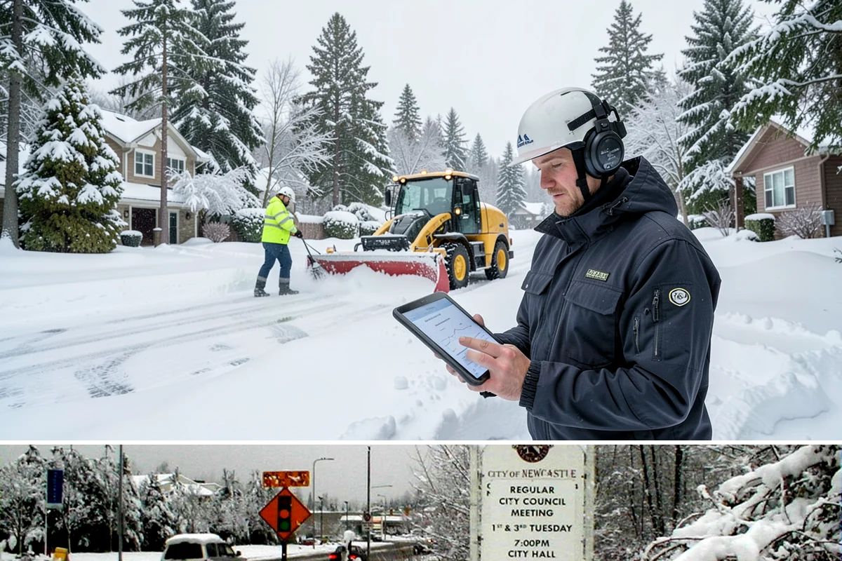 Snow Marker Installation in Newcastle, King County, WA - Markers go in during the dry weeks of autumn and come out in March once lowland freeze risk has clearly ended.