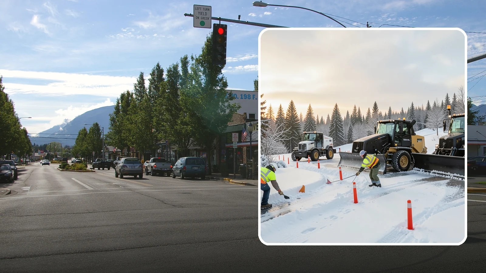 Snow Marker Installation in North Bend, King County, WA - We plant snow markers along your driveway edges, islands, and hidden features so plows work fast and damage nothing when snow...
