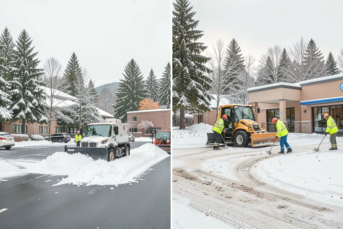 Snow Marker Installation in North Bend, King County, WA - We identify pavement edges and vulnerable features with you on-site