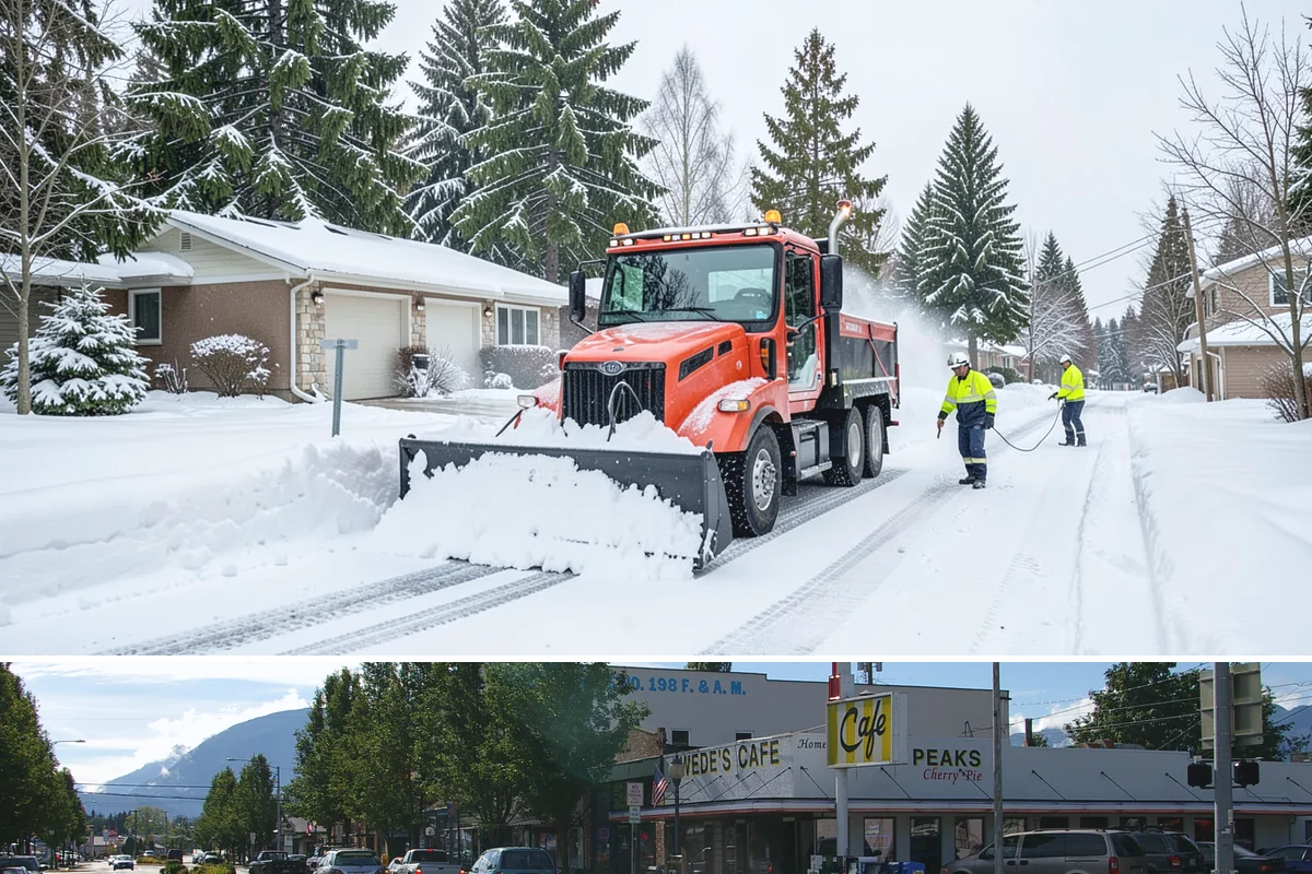 Snow Marker Installation in North Bend, King County, WA - Markers go in during the dry weeks of autumn and come out in March once lowland freeze risk has clearly ended.