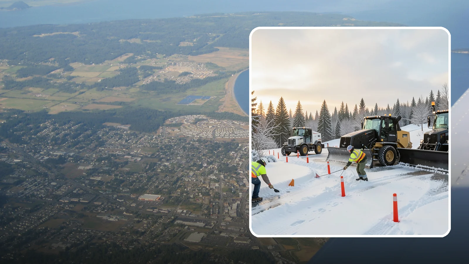 Snow Marker Installation in Oak Harbor, Island County, WA - We plant snow markers along your driveway edges, islands, and hidden features so plows work fast and damage nothing when snow...