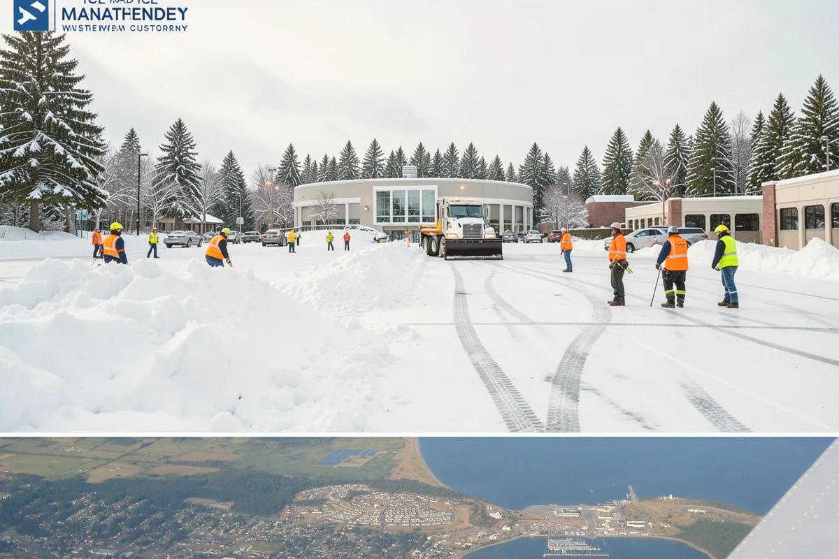 Snow Marker Installation in Oak Harbor, Island County, WA - Markers go in during the dry weeks of autumn and come out in March once lowland freeze risk has clearly ended.
