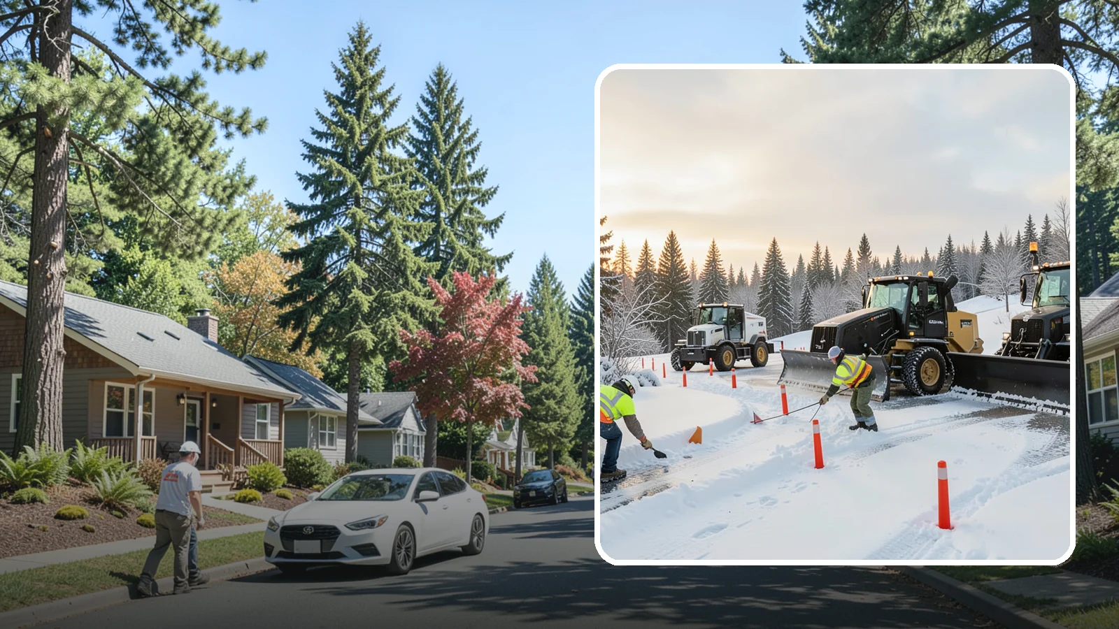 Snow Marker Installation in Orting, Pierce County, WA - We plant snow markers along your driveway edges, islands, and hidden features so plows work fast and damage nothing when snow...