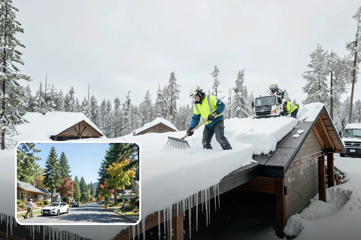 Snow Marker Installation in Orting, Pierce County, WA - Prevents blade damage to curbs, sprinkler heads, and landscaping