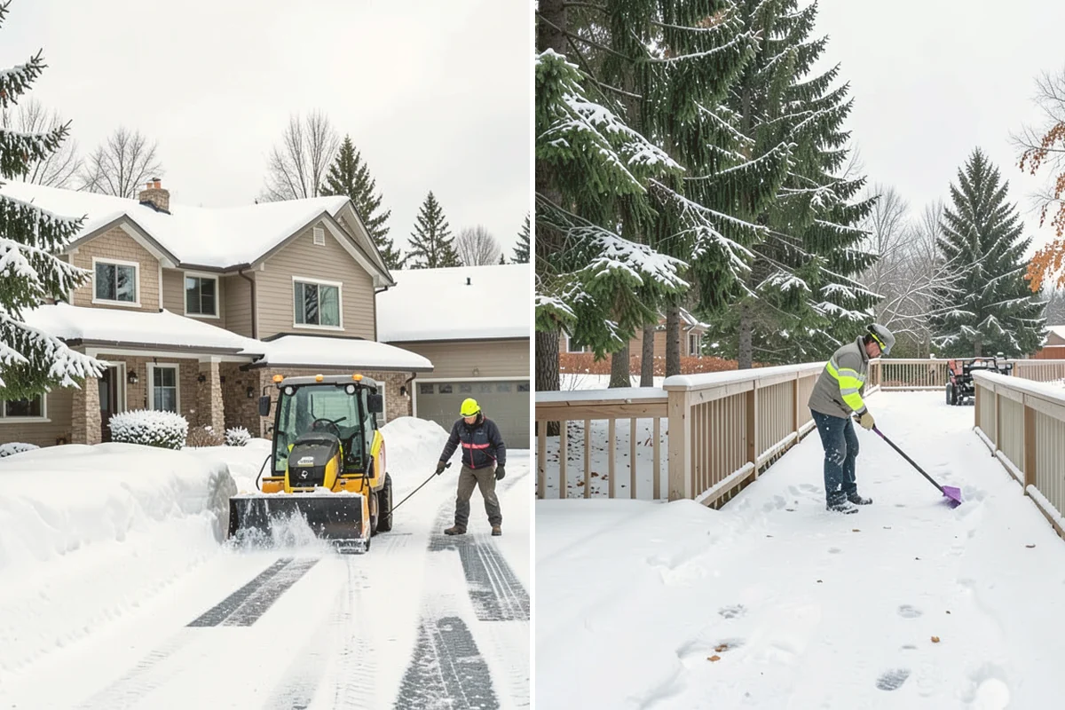 Snow Marker Installation in Orting, Pierce County, WA - We identify pavement edges and vulnerable features with you on-site