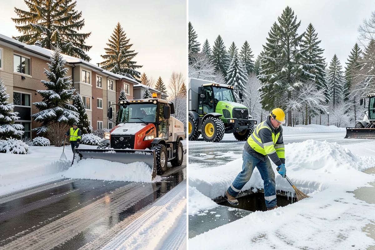 Snow Marker Installation in Pacific, King County, WA - We identify pavement edges and vulnerable features with you on-site