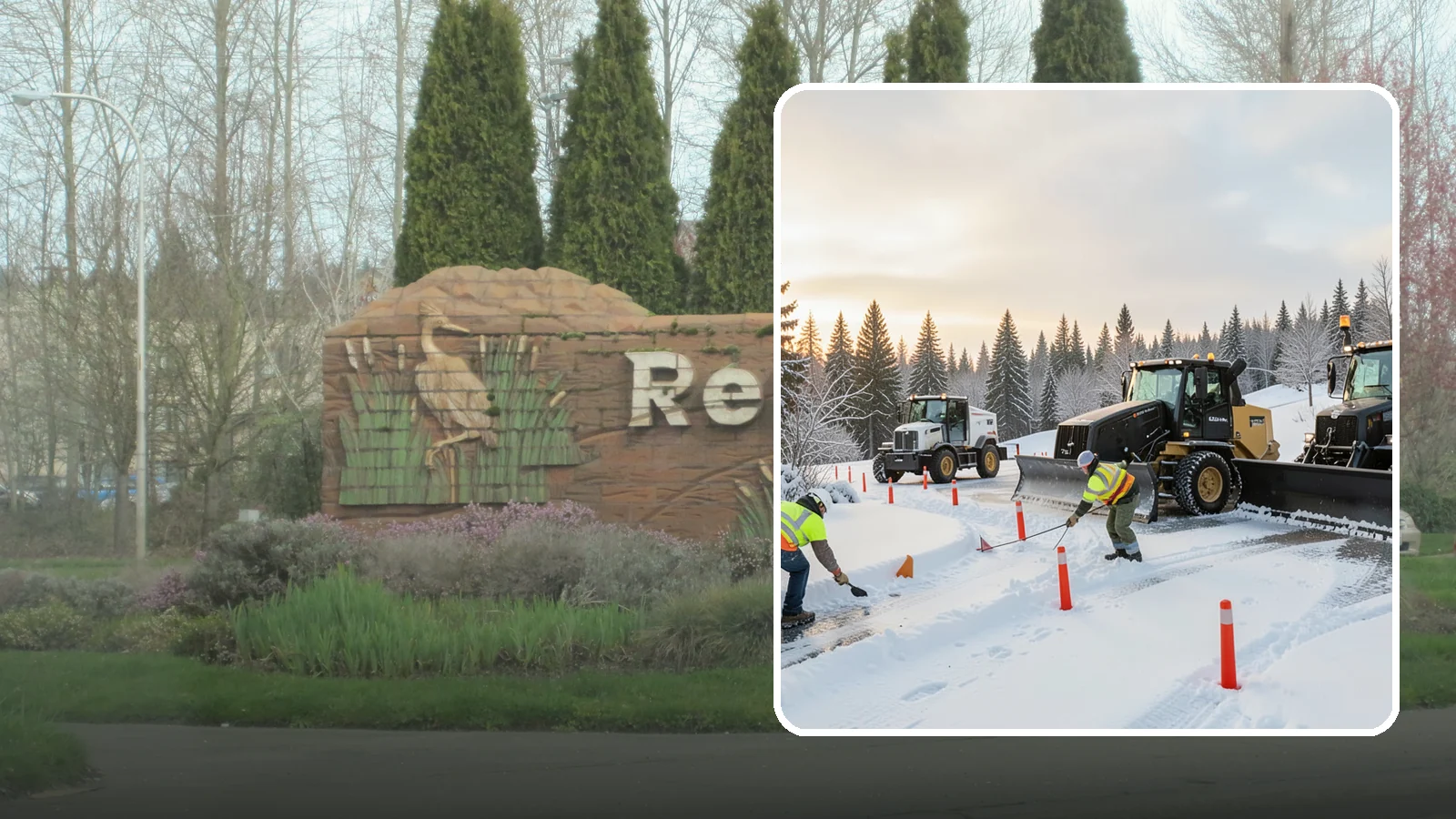 Snow Marker Installation in Renton, King County, WA - We plant snow markers along your driveway edges, islands, and hidden features so plows work fast and damage nothing when snow...