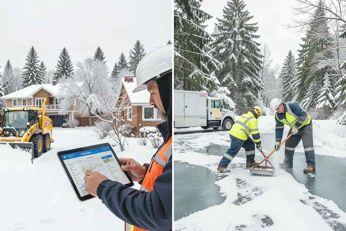 Snow Marker Installation in Ruston, Pierce County, WA - We identify pavement edges and vulnerable features with you on-site