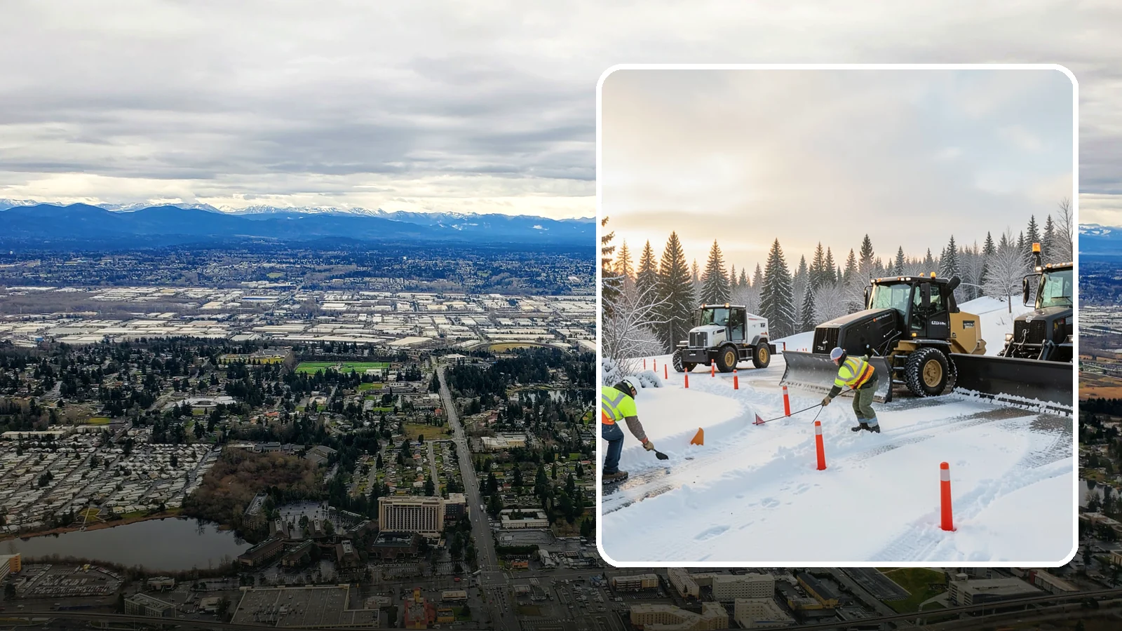 Snow Marker Installation in SeaTac, King County, WA - We plant snow markers along your driveway edges, islands, and hidden features so plows work fast and damage nothing when snow...