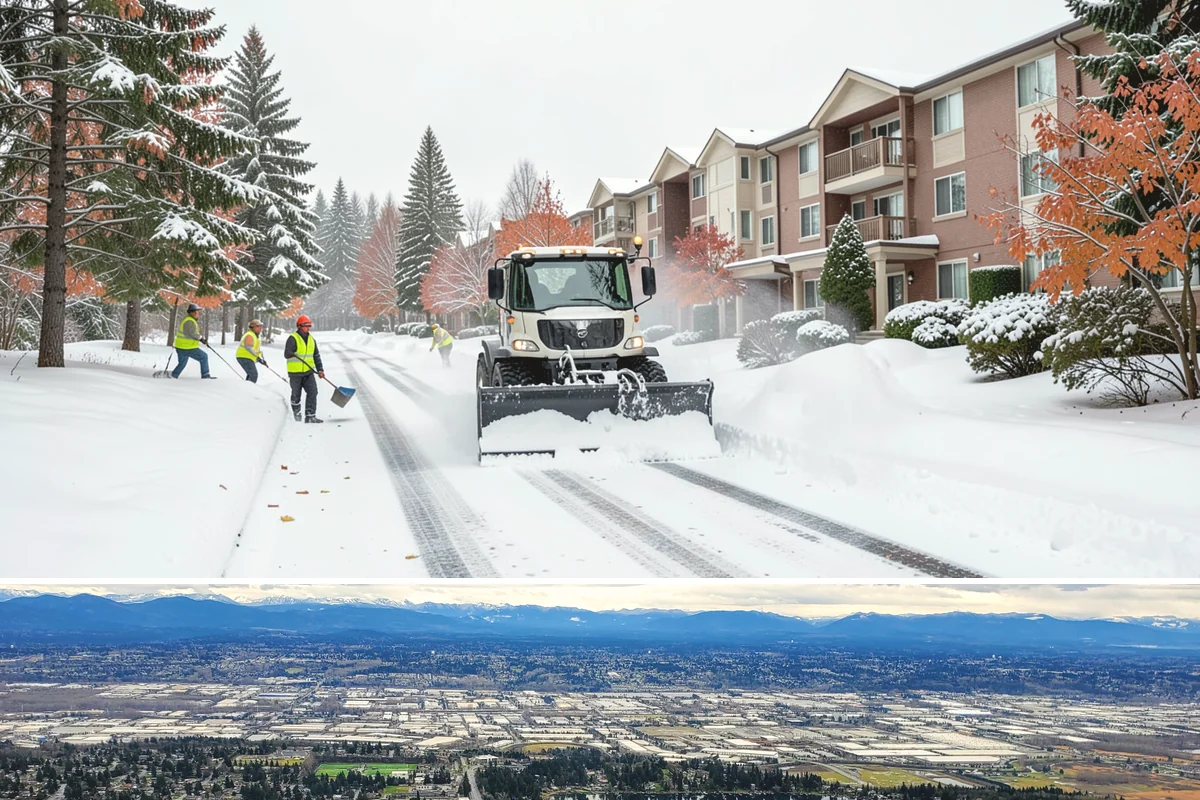 Snow Marker Installation in SeaTac, King County, WA - Markers go in during the dry weeks of autumn and come out in March once lowland freeze risk has clearly ended.