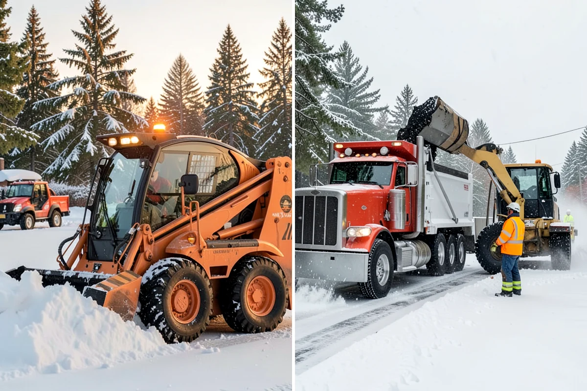 Snow Marker Installation in Snoqualmie, King County, WA - We identify pavement edges and vulnerable features with you on-site