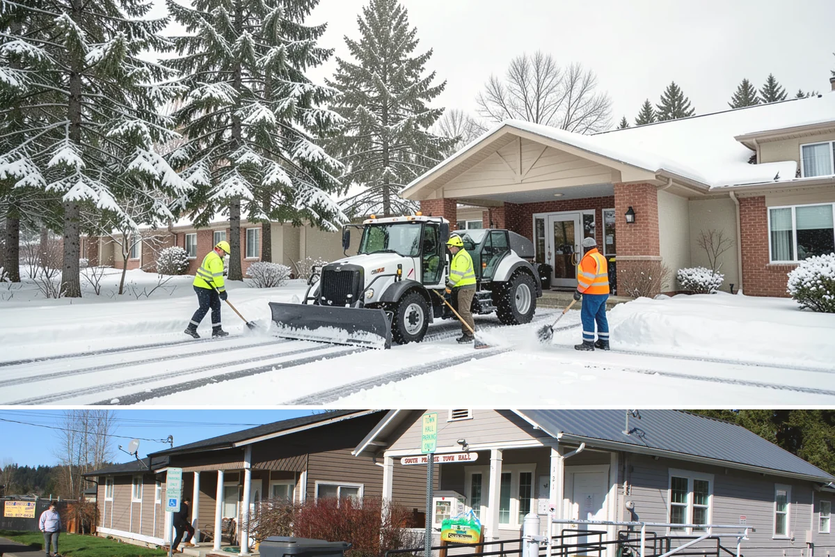 Snow Marker Installation in South Prairie, Pierce County, WA - Markers go in during the dry weeks of autumn and come out in March once lowland freeze risk has clearly ended.