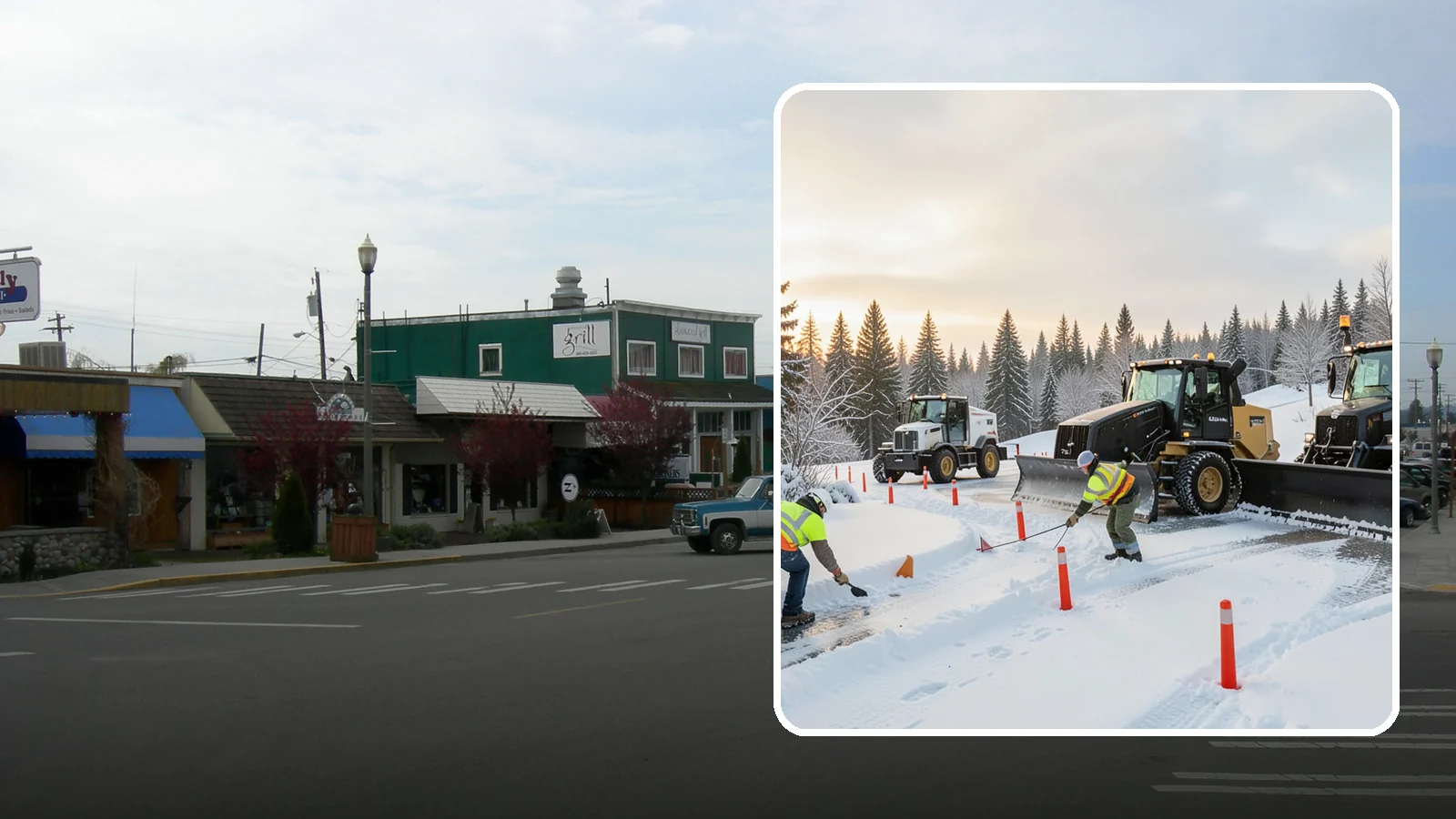 Snow Marker Installation in Stanwood, Snohomish County, WA - We plant snow markers along your driveway edges, islands, and hidden features so plows work fast and damage nothing when snow...