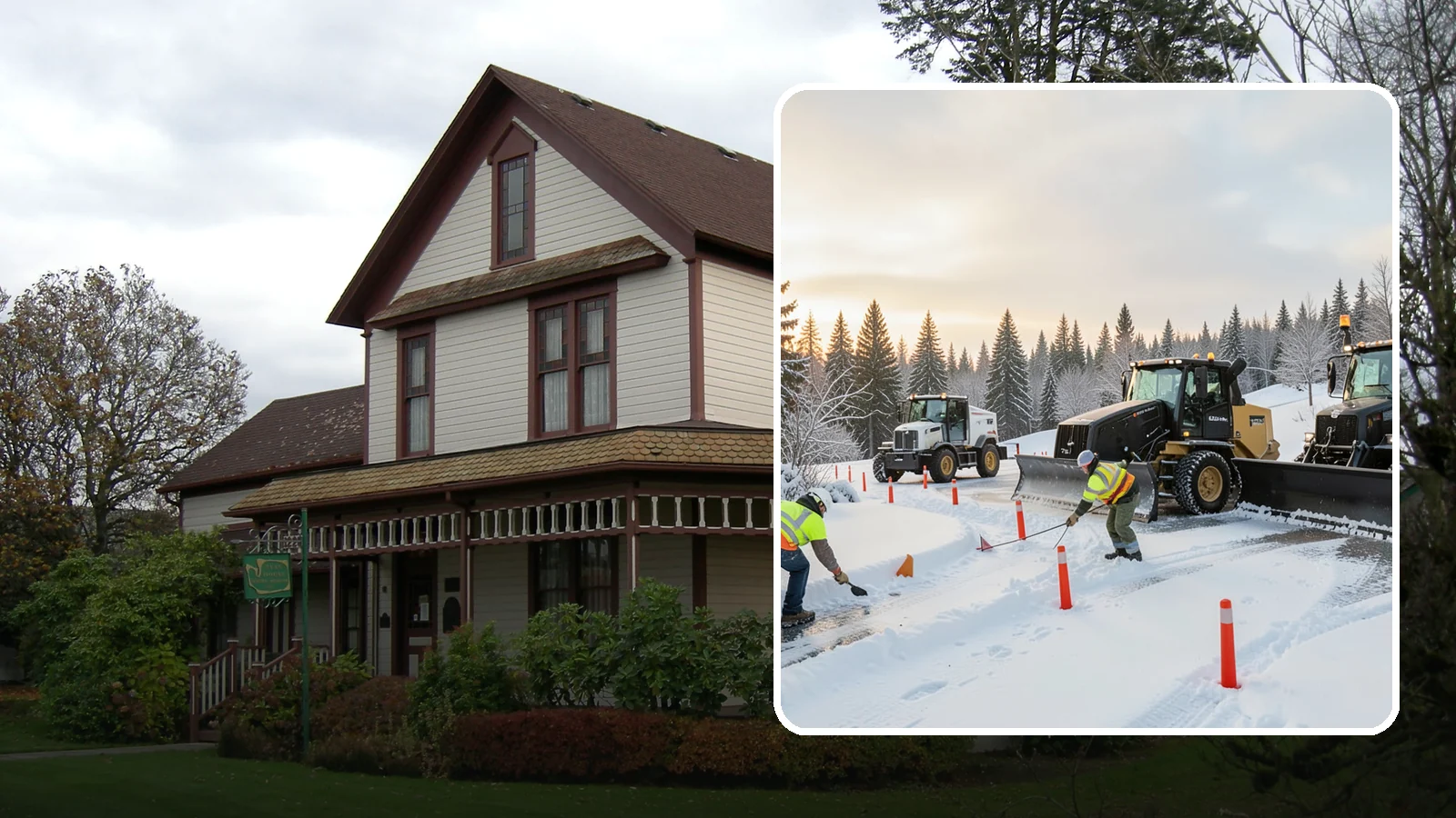 Snow Marker Installation in Sumner, Pierce County, WA - We plant snow markers along your driveway edges, islands, and hidden features so plows work fast and damage nothing when snow...