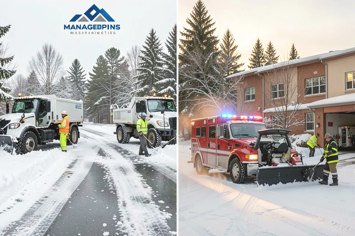 Snow Marker Installation in Tacoma, Pierce County, WA - We identify pavement edges and vulnerable features with you on-site