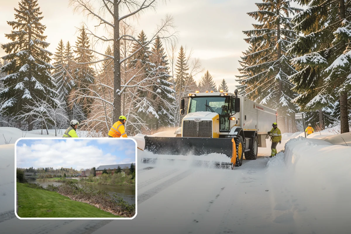 Snow Marker Installation in Tukwila, King County, WA - Prevents blade damage to curbs, sprinkler heads, and landscaping
