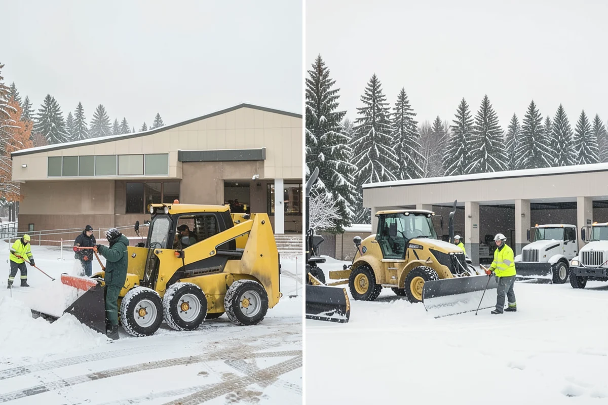 Snow Marker Installation in Yarrow Point, King County, WA - We identify pavement edges and vulnerable features with you on-site