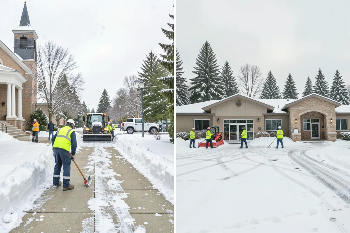 Snow Melter Service in Anacortes, Skagit County, WA - Position the melter near piled snow and a drainage outlet