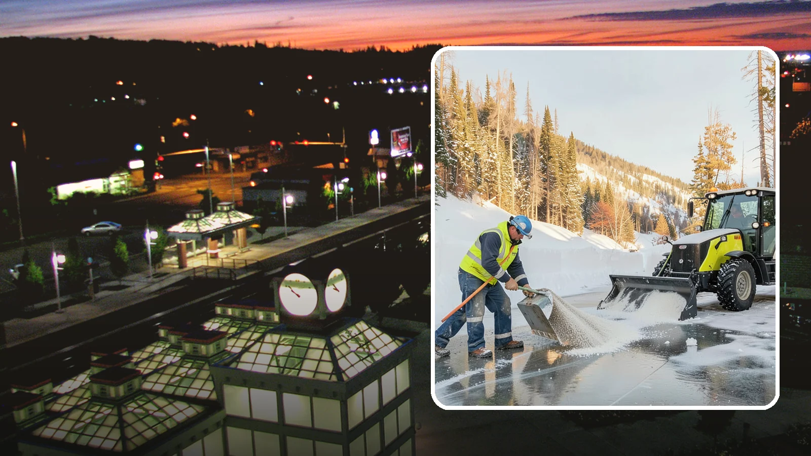 Snow Melter Service in Auburn, King County, WA - Our snow melters convert piled snow to water on site, eliminating hauling on space-limited properties.
