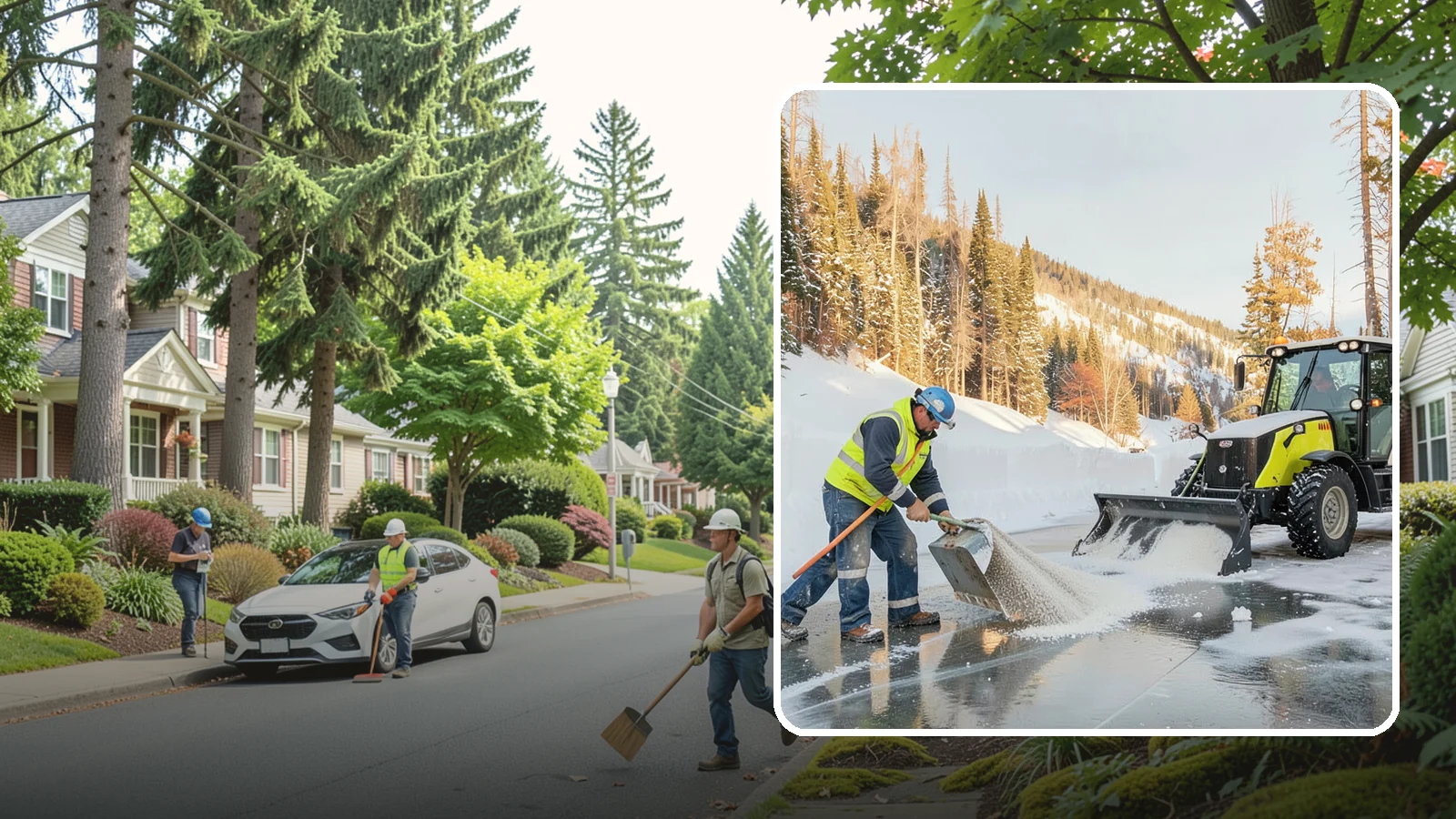 Snow Melter Service in Beaux Arts Village, King County, WA - Our snow melters convert piled snow to water on site, eliminating hauling on space-limited properties.