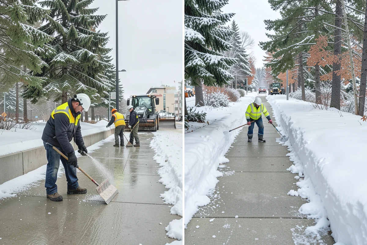 Snow Melter Service in Beaux Arts Village, King County, WA - Position the melter near piled snow and a drainage outlet