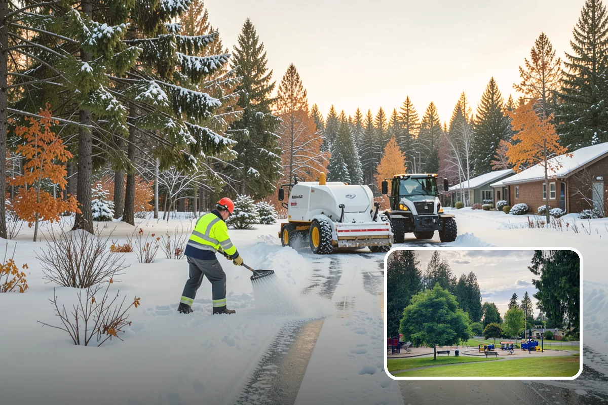 Snow Melter Service in Bonney Lake, Pierce County, WA - On-site conversion of snow to water with no hauling
