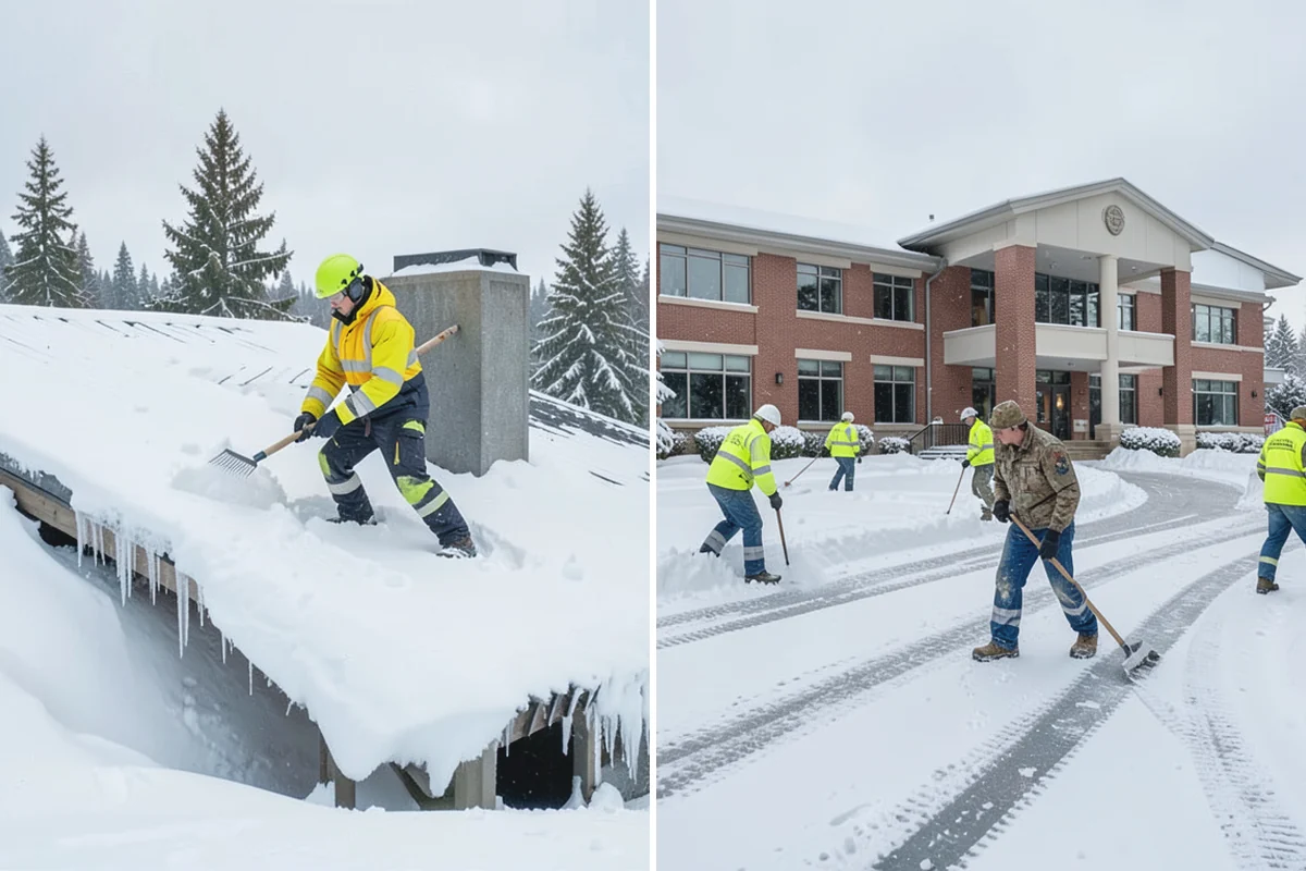 Snow Melter Service in Bonney Lake, Pierce County, WA - Position the melter near piled snow and a drainage outlet