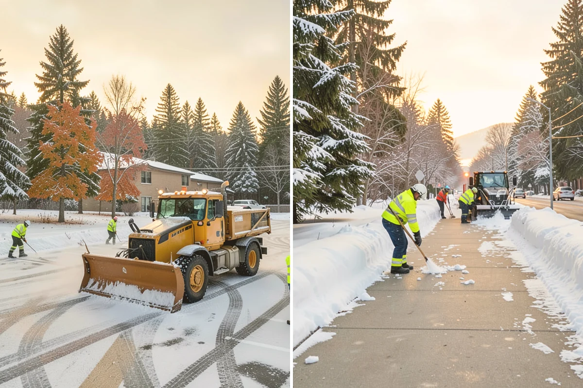 Snow Melter Service in Bothell, King County, WA - Position the melter near piled snow and a drainage outlet