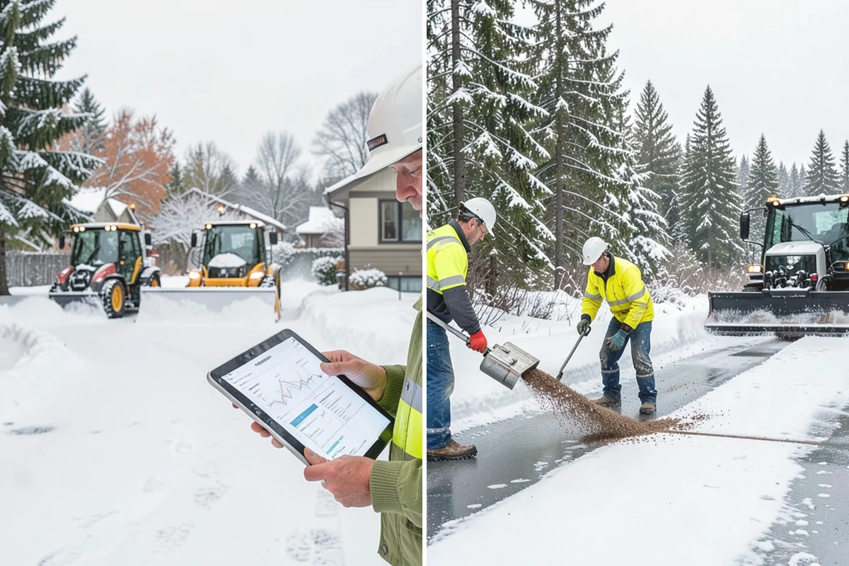 Snow Melter Service in Burlington, Skagit County, WA - Position the melter near piled snow and a drainage outlet