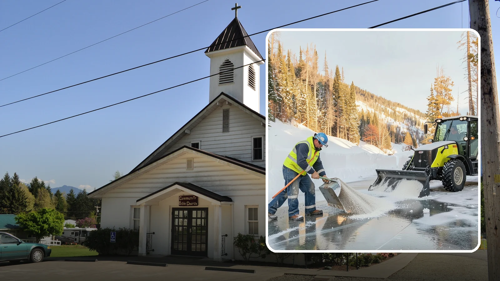 Snow Melter Service in Concrete, Skagit County, WA - Our snow melters convert piled snow to water on site, eliminating hauling on space-limited properties.