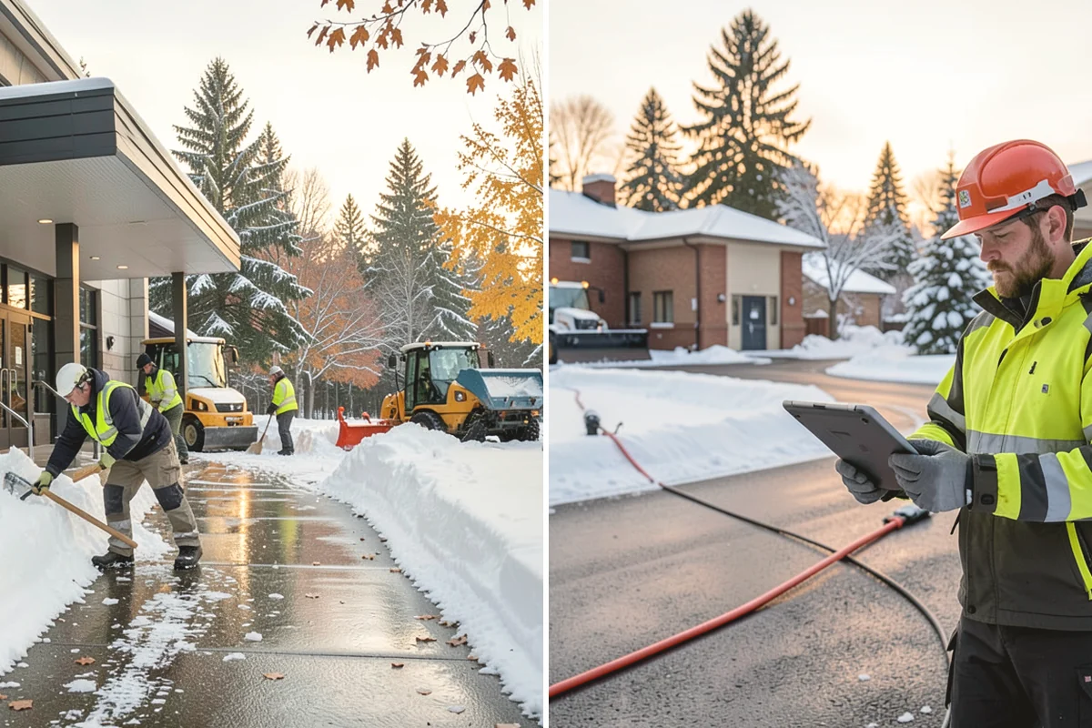 Snow Melter Service in Covington, King County, WA - Position the melter near piled snow and a drainage outlet