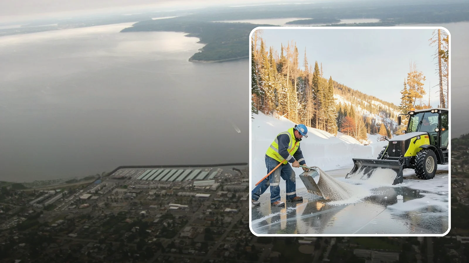 Snow Melter Service in Des Moines, King County, WA - Our snow melters convert piled snow to water on site, eliminating hauling on space-limited properties.