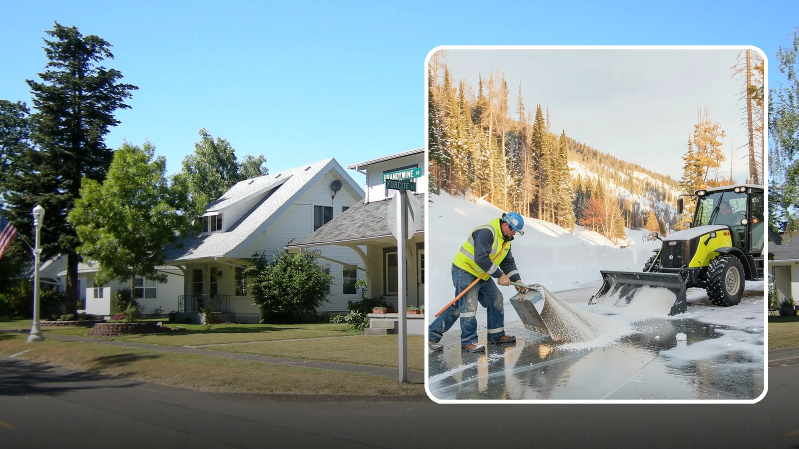 Snow Melter Service in DuPont, Pierce County, WA - Our snow melters convert piled snow to water on site, eliminating hauling on space-limited properties.