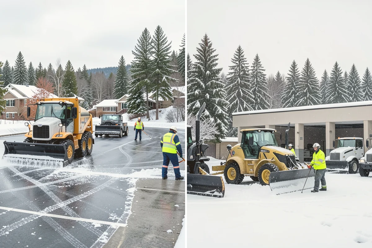 Snow Melter Service in Edmonds, Snohomish County, WA - Position the melter near piled snow and a drainage outlet