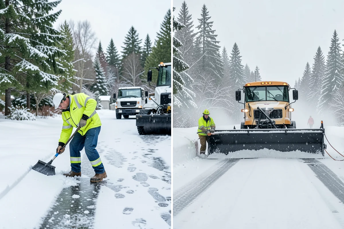 Snow Melter Service in Everett, Snohomish County, WA - Position the melter near piled snow and a drainage outlet