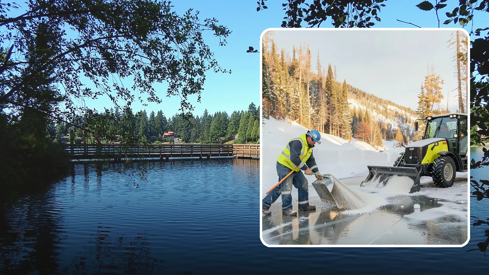Snow Melter Service in Federal Way, King County, WA - Our snow melters convert piled snow to water on site, eliminating hauling on space-limited properties.