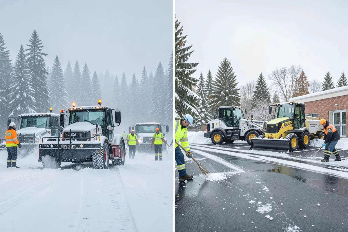Snow Melter Service in Gold Bar, Snohomish County, WA - Position the melter near piled snow and a drainage outlet