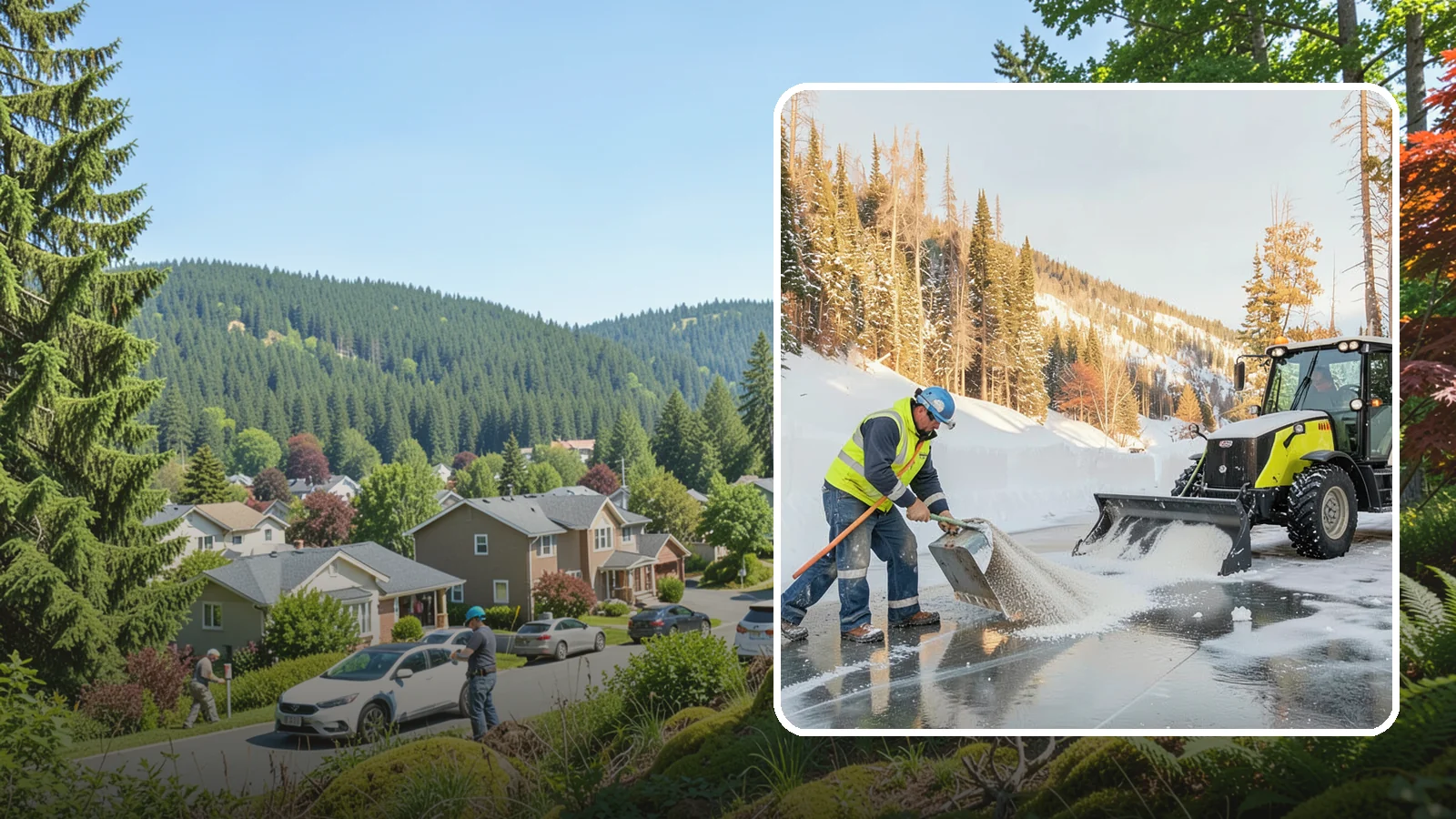 Snow Melter Service in Index, Snohomish County, WA - Our snow melters convert piled snow to water on site, eliminating hauling on space-limited properties.