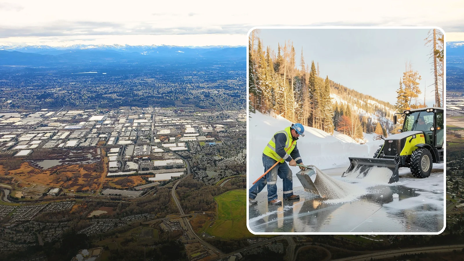 Snow Melter Service in Kent, King County, WA - Our snow melters convert piled snow to water on site, eliminating hauling on space-limited properties.