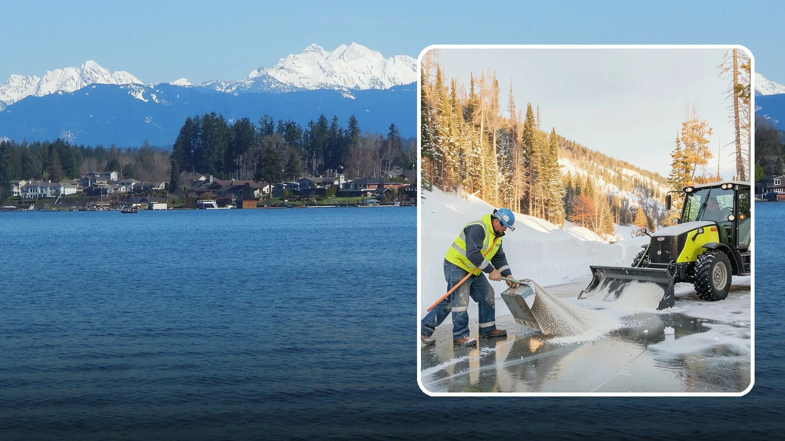 Snow Melter Service in Lake Stevens, Snohomish County, WA - Our snow melters convert piled snow to water on site, eliminating hauling on space-limited properties.