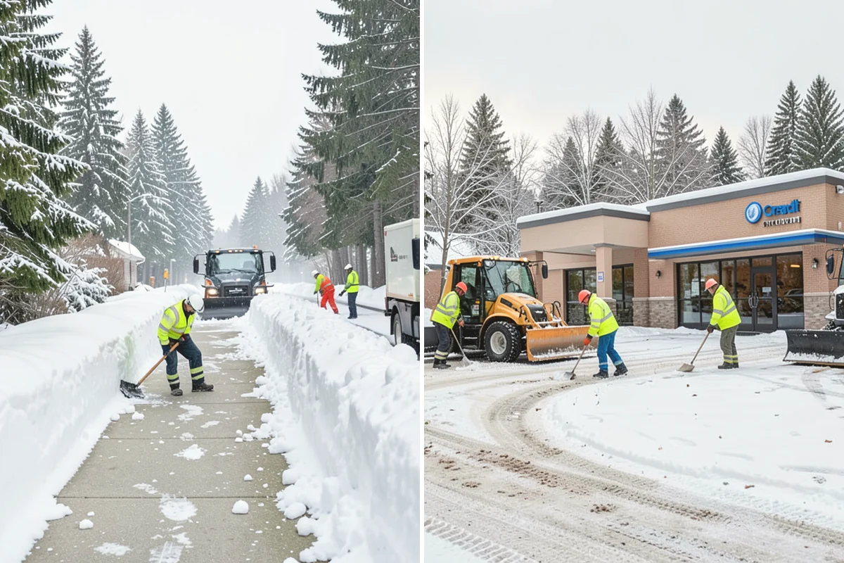 Snow Melter Service in Lake Stevens, Snohomish County, WA - Position the melter near piled snow and a drainage outlet