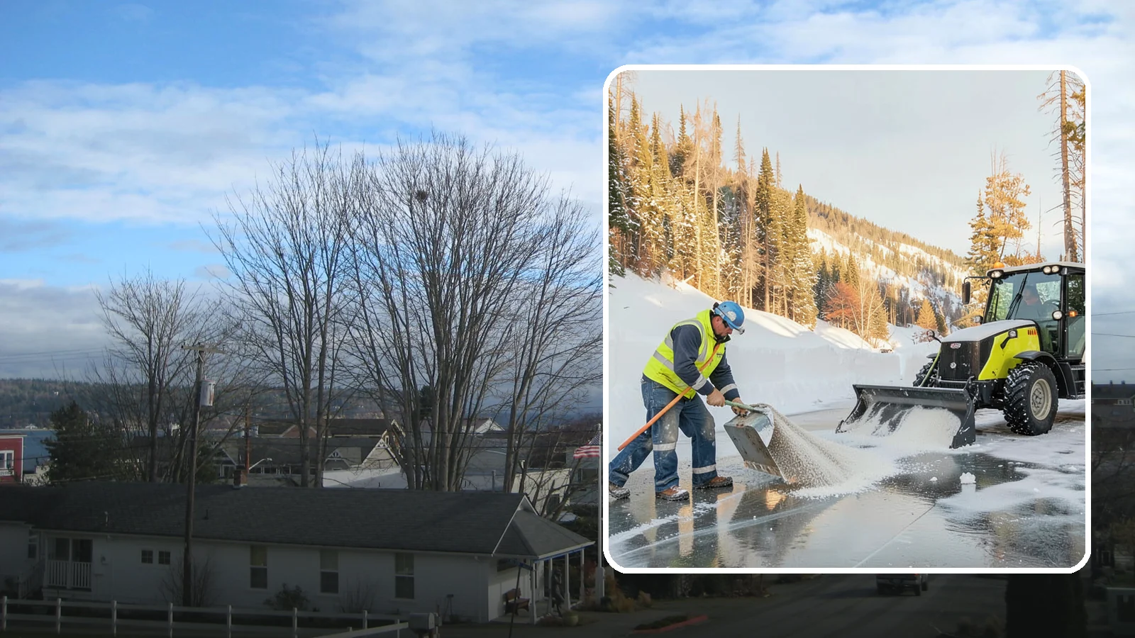 Snow Melter Service in Langley, Island County, WA - Our snow melters convert piled snow to water on site, eliminating hauling on space-limited properties.
