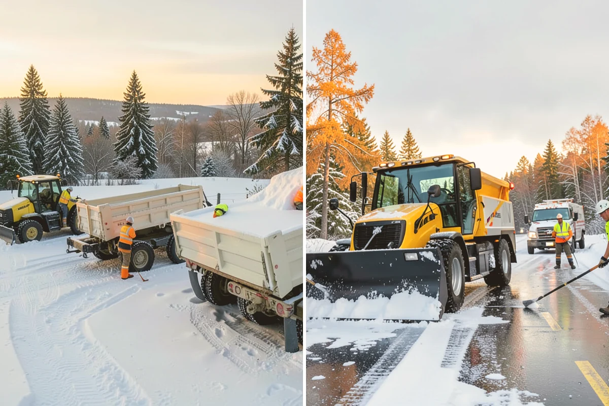 Snow Melter Service in Lynnwood, Snohomish County, WA - Position the melter near piled snow and a drainage outlet