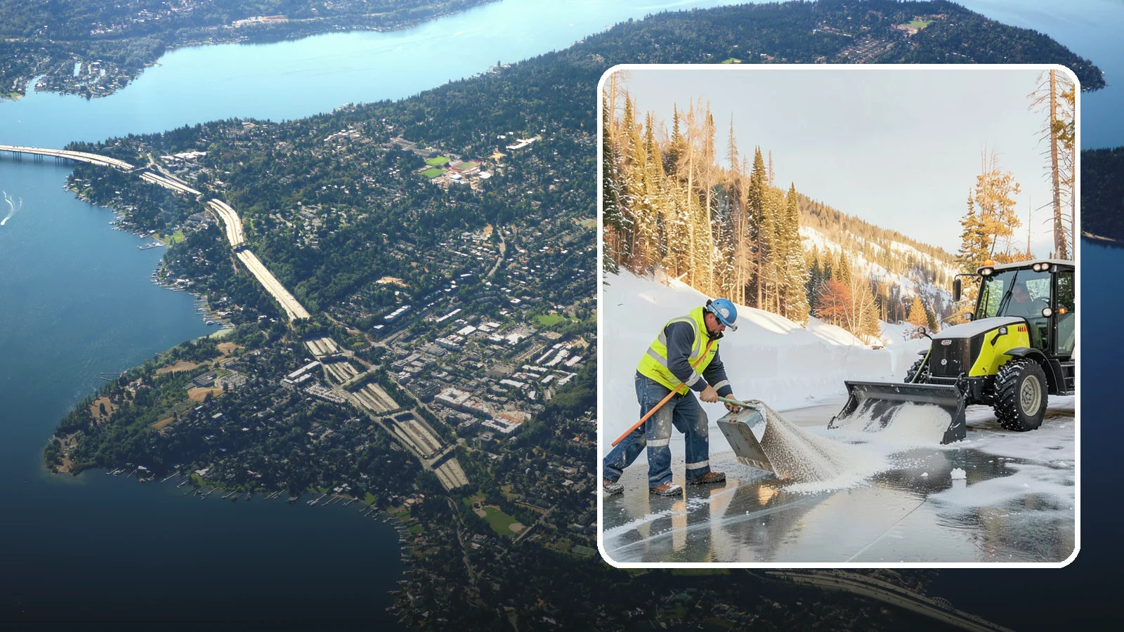 Snow Melter Service in Mercer Island, King County, WA - Our snow melters convert piled snow to water on site, eliminating hauling on space-limited properties.