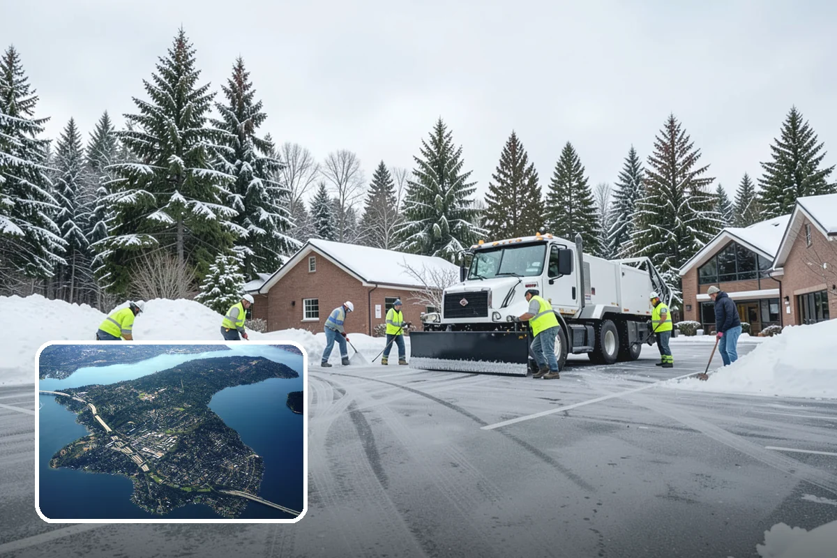 Snow Melter Service in Mercer Island, King County, WA - On-site conversion of snow to water with no hauling